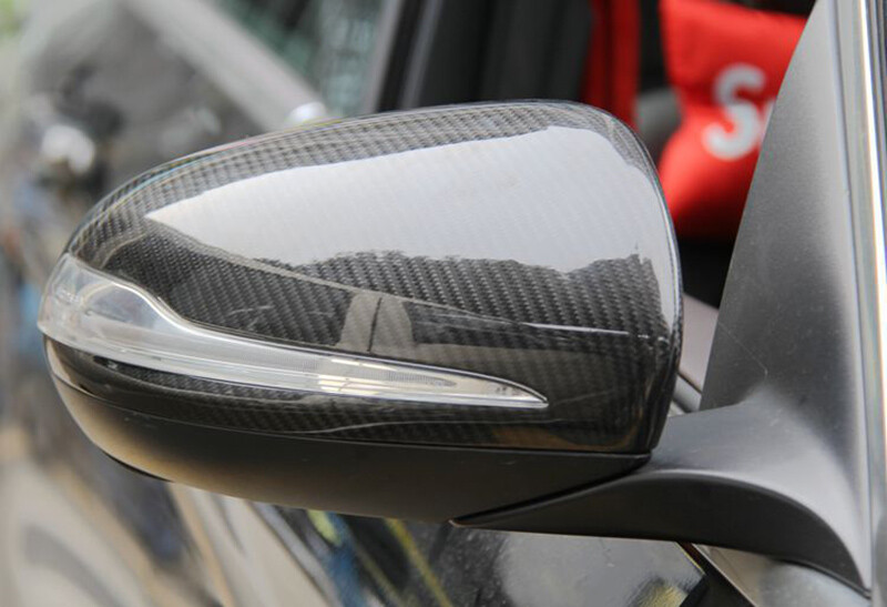Real Carbon Fiber Mirror Cover for Mercedes Benz B C E S Cls Gla B C W205 LHD