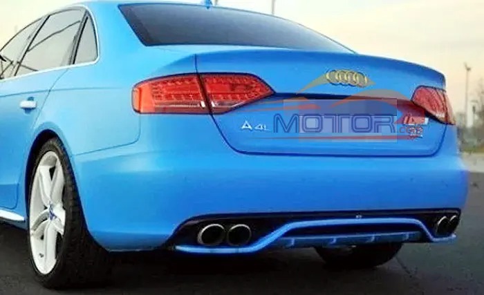 UNPAINTED A Style Grille Rear Lip Diffuser Fit For Audi A4 B8 Non-Sline Bumper 2008-2012 A003F