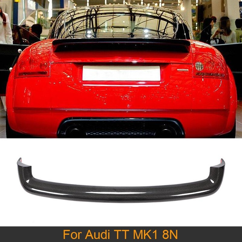 Real Carbon Fiber Rear Trunk Lip Spoiler Wing For Audi TT MK1 8N 1998-2006
