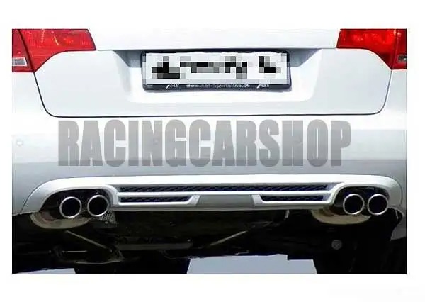 UNPAINTED  ABT STYLE REAR DIFFUSER PU For AUDI A4 B7 2006-2008 A005F