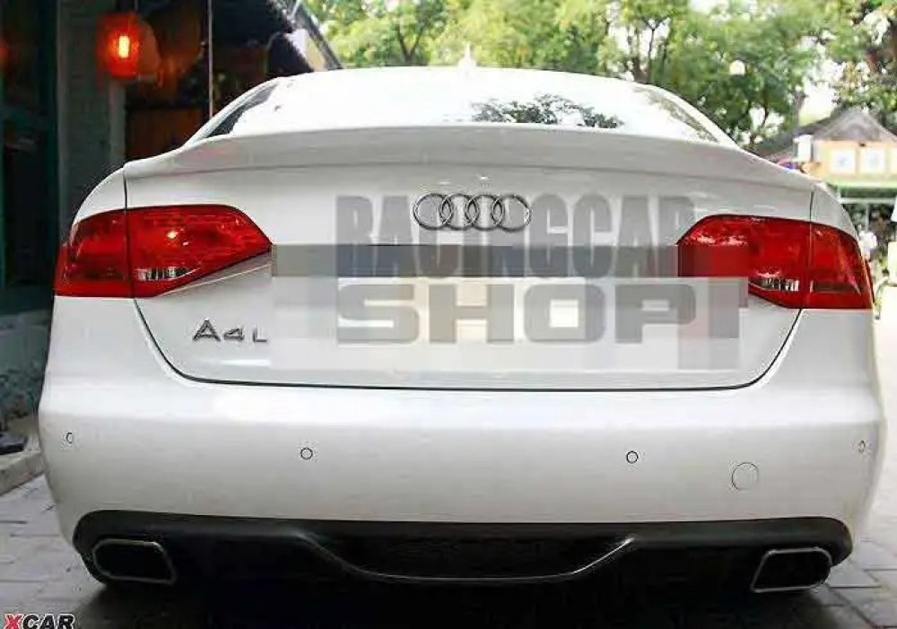 UNPAINTED  C-STYLE TRUNK BOOT SPOILER Fit For AUDI A4 B8 2008-2012 A010F