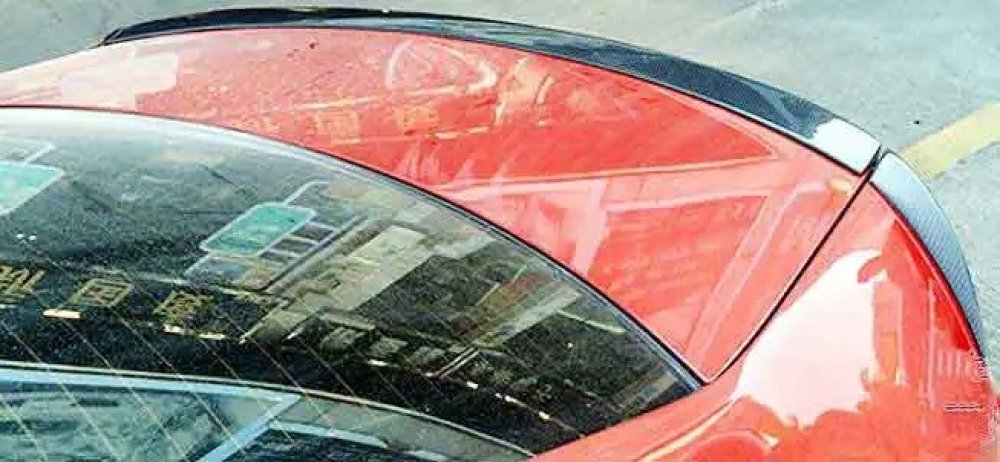 A Style REAL CARBON FIBER TRUNK SPOILER 3PCS/SET Fit For AUDI A4 B8 SEDAN 2008-2012 A014