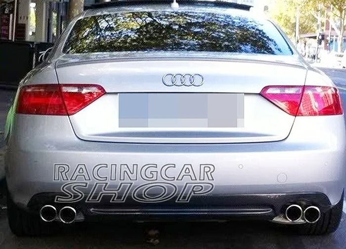 Real Carbon Fiber Rear Diffuser For Audi A5 Coupe Non-Sline Non-S5 Bumper 08-11  A034