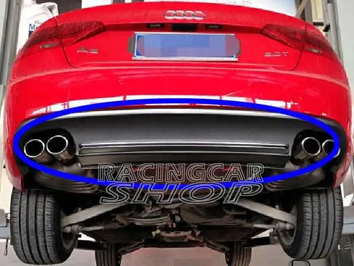 UNPAINTED  S Style High Quality PU Rear Diffuser Fit For Audi A5 Coupe 2door standard Bumper 2012-2016 A038F
