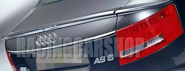 UNPAINTED  RS6 TYPE 3PCS TRUNK BOOT LIP SPOILER FOR AUDI A6 C6 2007-2011 A042F