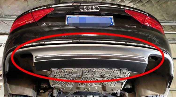 UNPAINTED  S Style High Quality PU Rear Diffuser Fit For Audi A7 Non-Sline Bumper 2012-2016  A045F