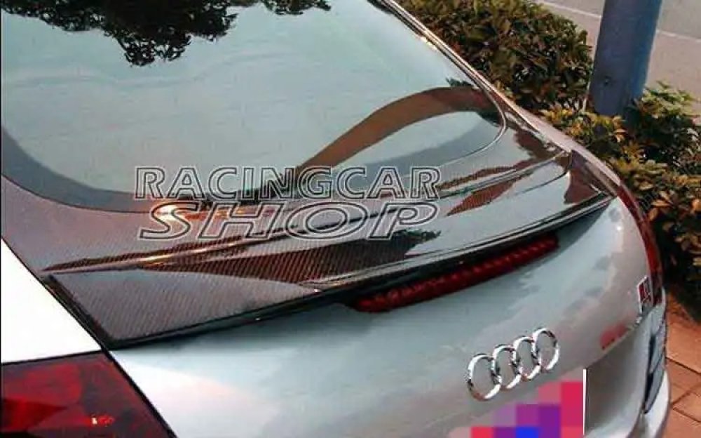 C Style Real Carbon Fiber Rear Spoiler Trunk Wing Lip Fit For Audi TT 8J 2007-2012 A055