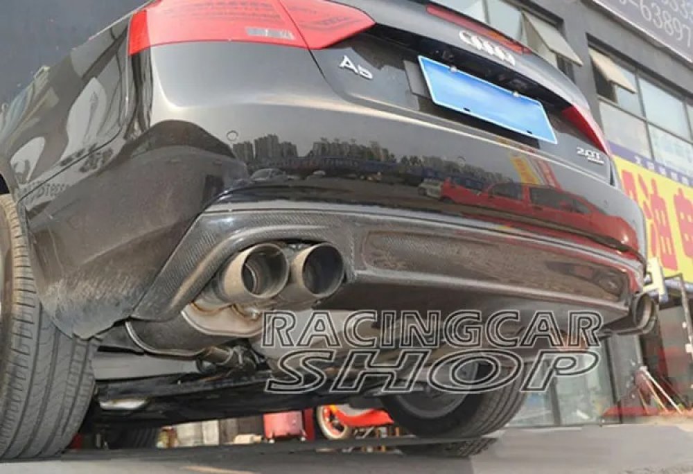 S5 Style Real Carbon Fiber Rear Diffuser For Audi A5 Coupe Non-Sline Non-S5 Bumper 2013UP A057