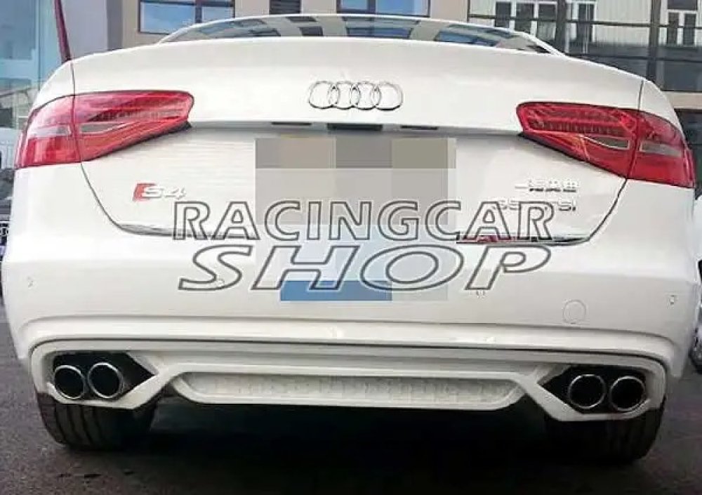 UNPAINTED A STYLE Rear Diffuser Spoiler For AUDI A4 A4L B9 2013UP A061F