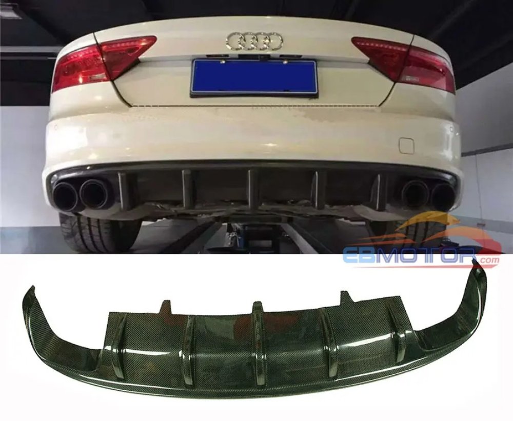 DTM Style Real Carbon Fiber Rear Diffuser For Audi A7 S7 RS7 2012UP A067