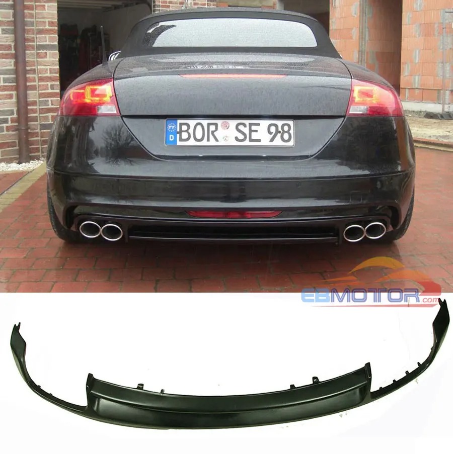 UNPAINTED TTS Rear Diffuser Replacemen For Audi TTS MK2 8J S Sport Bumper 2007-2013 A068F