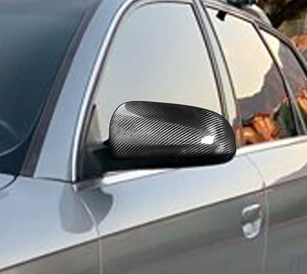 For Audi A3 A4 B7 2004-2008 Real carbon fiber Mirror cover caps 1 pair