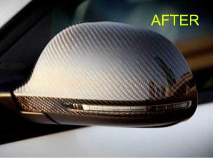 Real Carbon Fiber Mirror Cover 1Pair For AUDI A4 S4 B8 A5 S5 8T 2008-2009