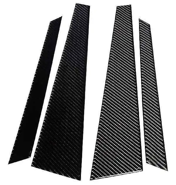 REAL CARBON FIBER DOOR PILLAR PANEL for AUDI A6 06UP