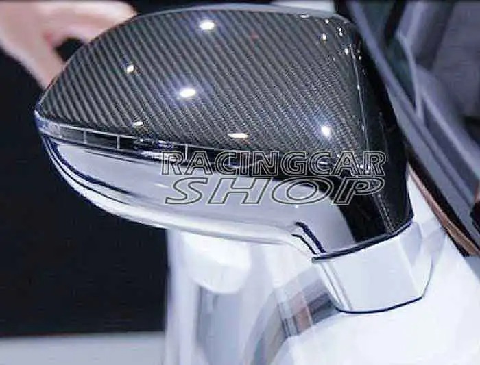 REAL CARBON FIBER MIRROR COVER 1PAIR For AUDI A7 S7 RS7 4G 4G8 2011UP A085M