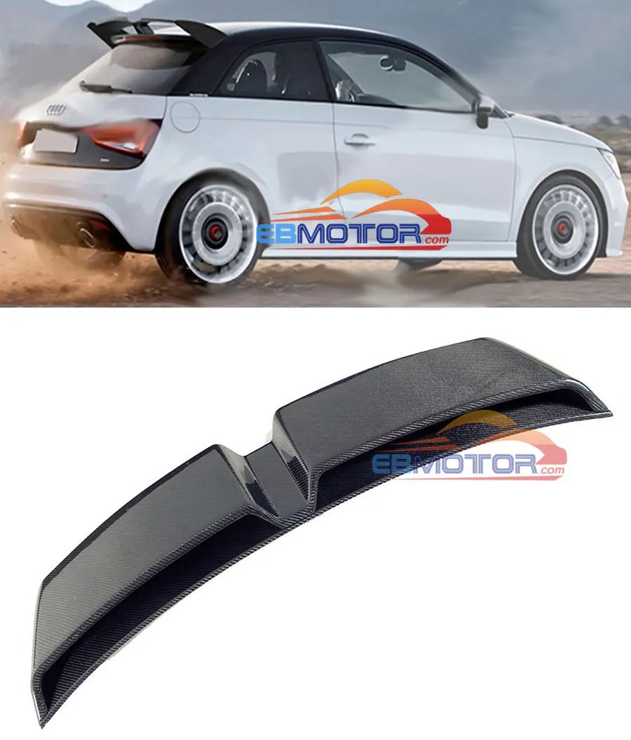 Real Carbon Fiber Roof Spoiler Wing For Audi A1 8X 3 Door HatchbackCoupe Standard 2011-2014 A091