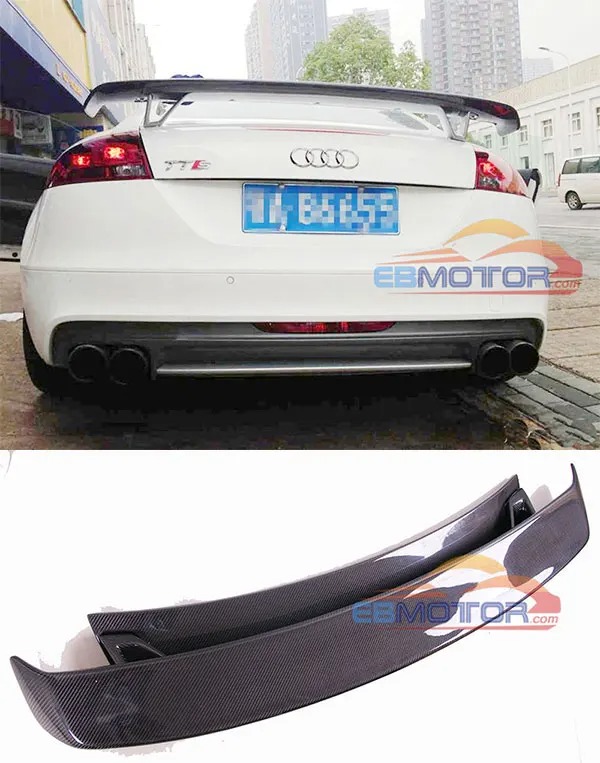 RS STYLE REAL CARBON FIBER SPOILER FOR AUDI TT TTS TTRS MK2 8J 2008-2014 A098