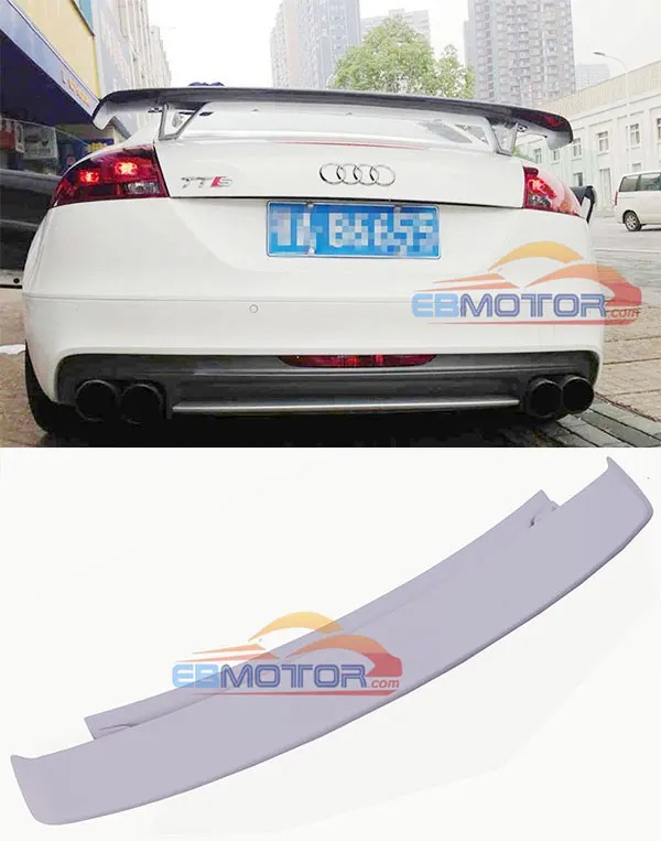 UNPAINTED RS STYLE fiber glass SPOILER FOR AUDI TT TTS TTRS MK2 8J 2008-2014 A098F