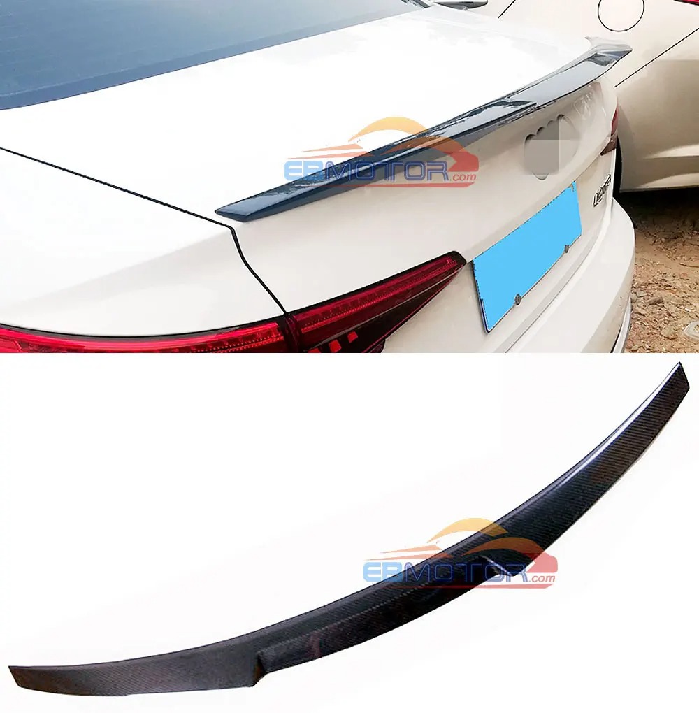 High quality Real carbon fiber Rear Trunk Spoiler For Audi A4 B9 S4 Sedan 2016-2018 A106