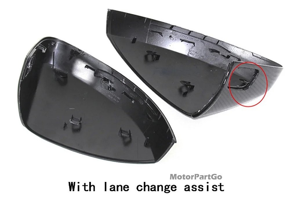 Real DRY Carbon Fiber Mirror Cover Exchange original 1 pair for  Audi  RS3 A3 S3  2014-2019 A121M