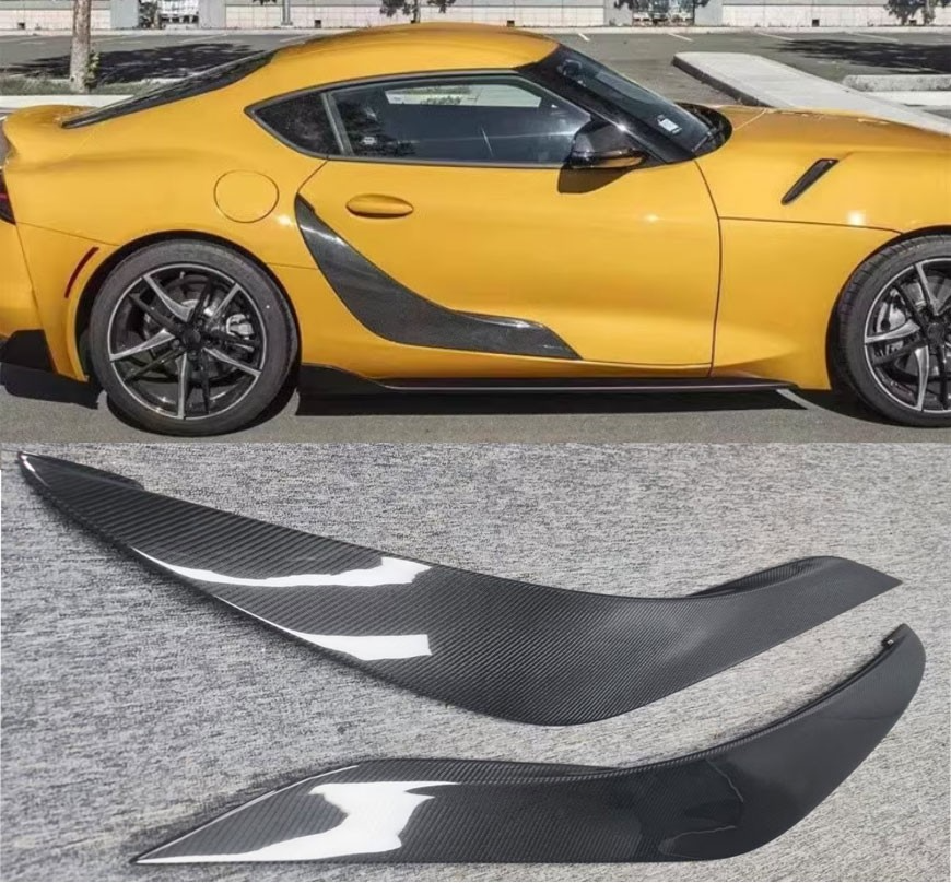 Real Carbon Fiber Side Fender Vent Door Garnish 2Pcs For Toyota GR Supra A90 A91