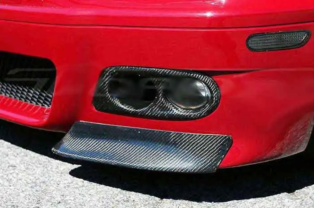 CSL Real CARBON FIBER FRONT BUMPER LIP SPLITTER 1pair for BMW E46 M3 1998-2005 B011