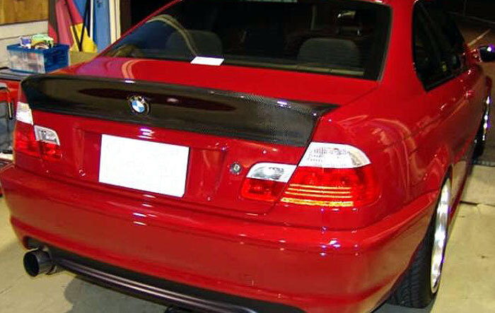 CSL Real Carbon Fiber Trunk Spoiler Wing For BMW E46 M3 328i 330i Sedan 4D 99-05