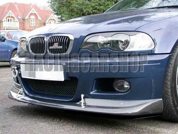 3k Real Carbon fiber ACS Style Front Lip Spoiler FOR BMW E46 M3 2001-2006 B014