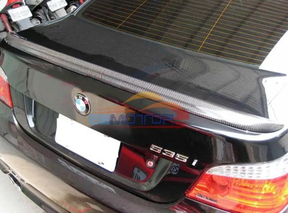 Real Carbon Fiber M5 Style Rear Trunk boot lip Spoiler Fit For BMW E60 5-SERIES 528i 535i 525i 530i 550i 545i 04-10 B028