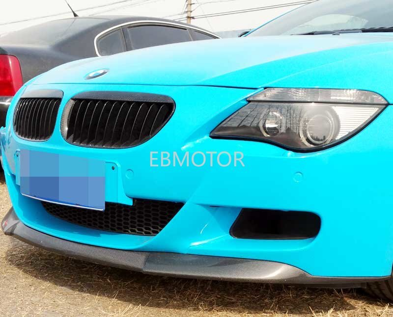 Vos-Style Full Real Carbon Fiber Front Lip Spoiler For BMW E63 E64 M6  04-2010