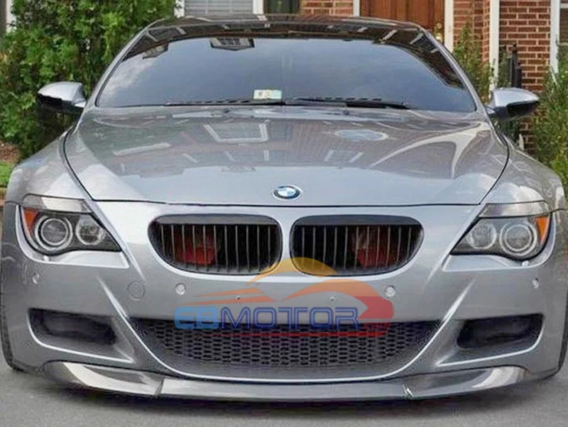 Vos-Style Front Bumper Lip Spoiler For 2004-2010 BMW E63 E64 M6 Bumper B034F