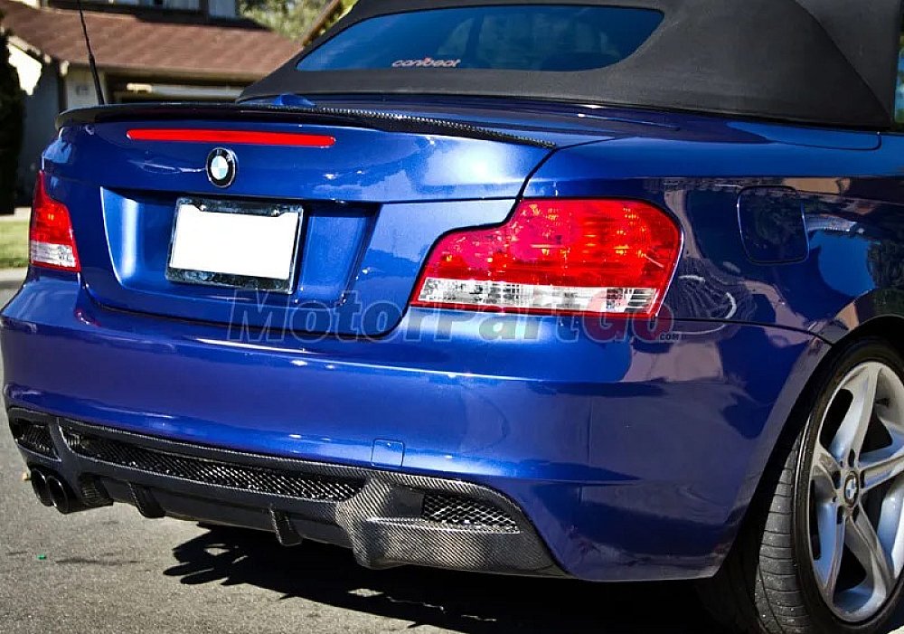 FRP Diffuser Spoiler For BMW E82 1-SERIES Coupe M Tech Bumper 08-12