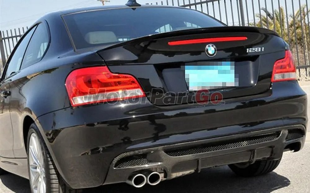 FRP Diffuser Lip For E82 135i Coupe Dual Exhaust M Tech Bumper 2008-2012
