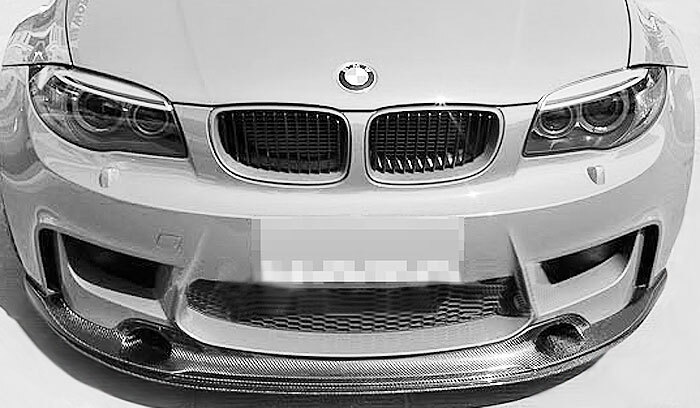 R-STYLE REAL CARBON FIBER FRONT LIP SPOILER For BMW E82 1M 2011-2013