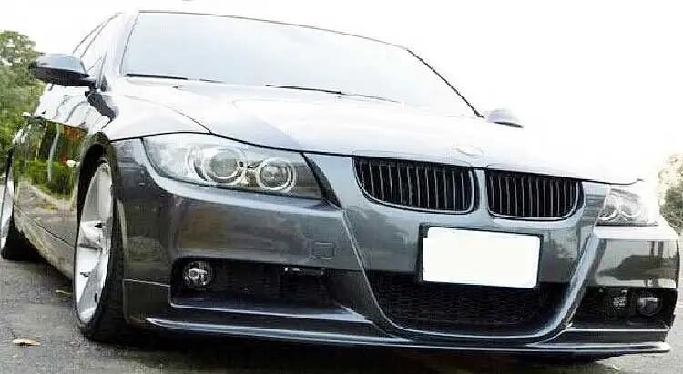 3D TYPE real CARBON FRONT BUMPER LIP SPOILER for BMW E90 3-series M-TECH FRONT BUMPER B052
