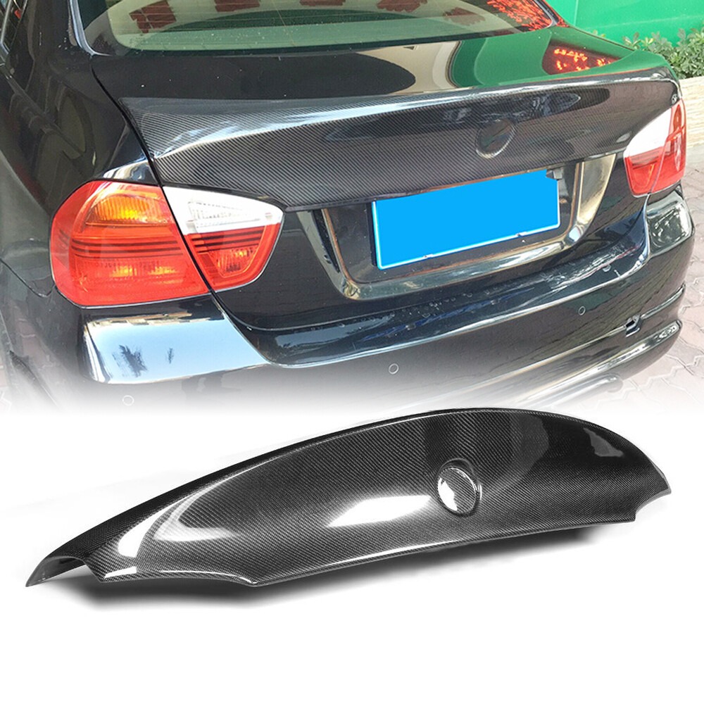 Carbon Fiber Rear Trunk Spoiler Wing Lip For BMW 3 Series E90 325i 330i 2005-08