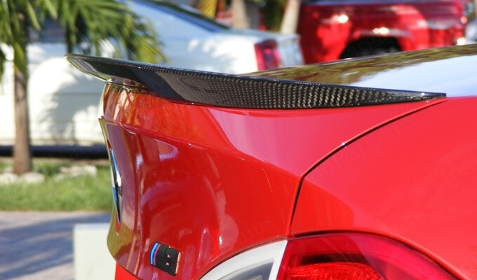 PERFORMANCE STYLE REAL CARBON FIBER TRUNK LIP SPOILER Fit For BMW E90 2006-2011