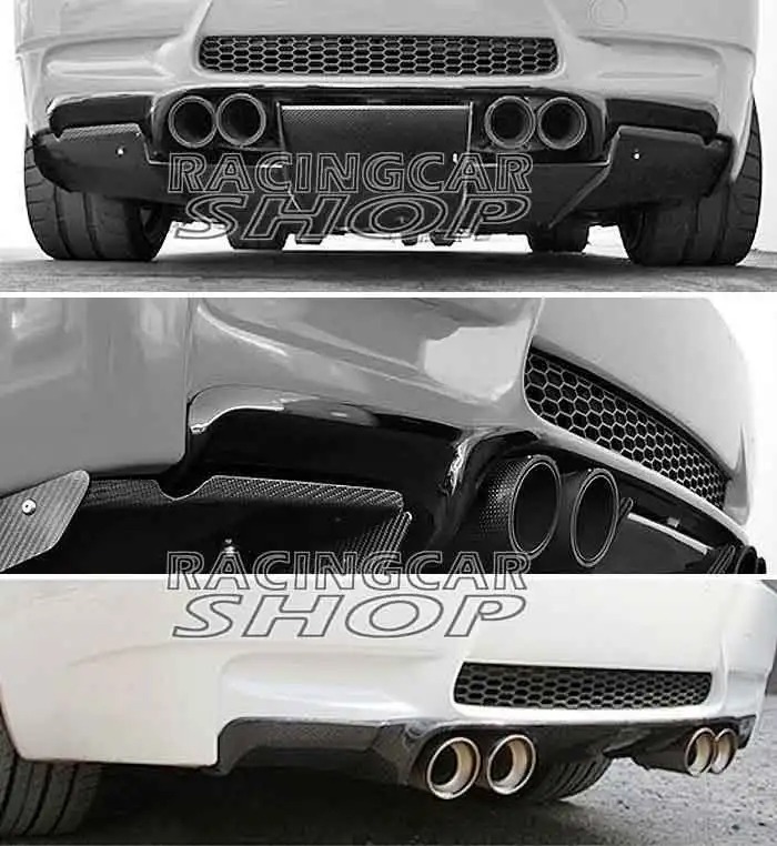 V STYLE REAR DIFFUSER FOR BMW 3-SERIES E92 E93 M3 BUMPER 2007-2013 B077F