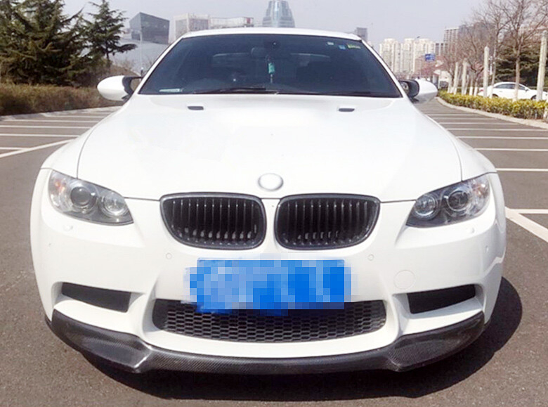 V STYLE REAL CARBON FIBER FRONT LIP SPOILER For BMW 3SERIES E90 E92 E9X M3 07-13