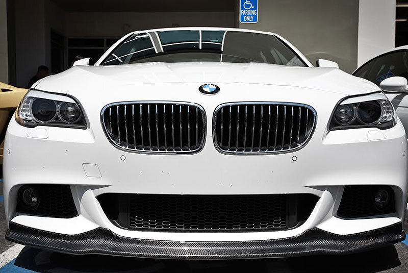 AK Style Carbon Fiber Front Spoiler For BMW 5-SERIES F10 M SPORT Bumper 11-13