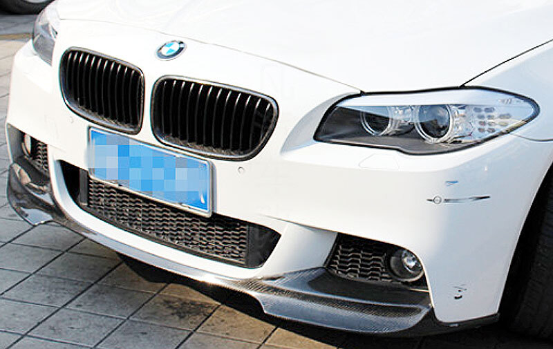 REAL CARBON FIBER FRONT LIP SPOILER FOR BMW F10 5-SERIES MTECH MSPORT 2011UP