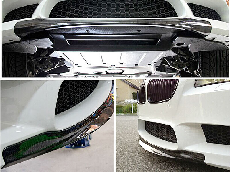 Real Carbon Fiber Front Lip Spoiler splitter for BMW 5series F10 M5 bumper 11-16