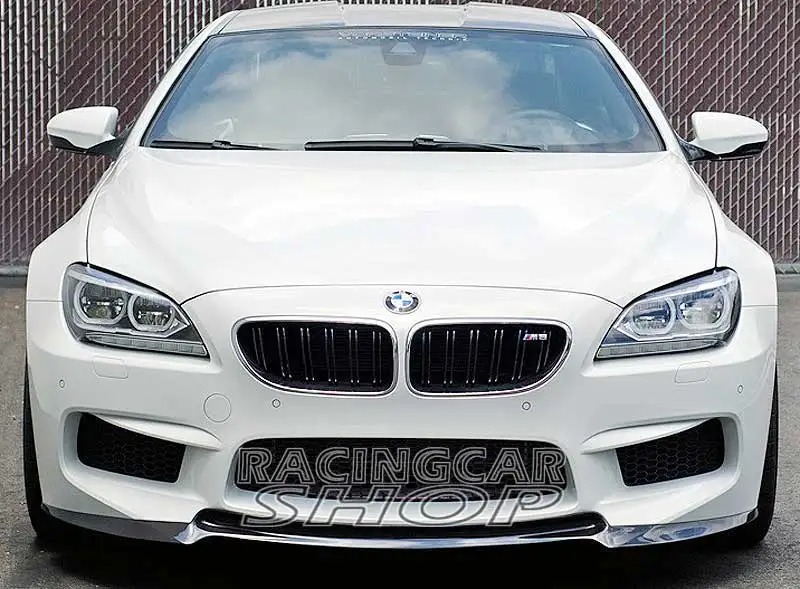 V style Real Carbon Fiber Front Lip Spoiler Fit For BMW 6-series F06 F12 F13 M6 Bumper 2012 UP B117