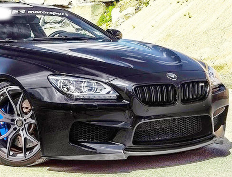 UNPAINT V Style Fiber Glass Front Lip Spoiler For BMW 6Series F06 F12 F13 M6 12+