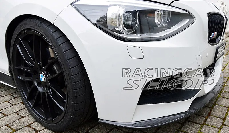 UNPAINTED 3D style FRONT LIP SPOILER For BMW F20 1-SERIES M TECH M SPORT BUMPER 11-14 B118F