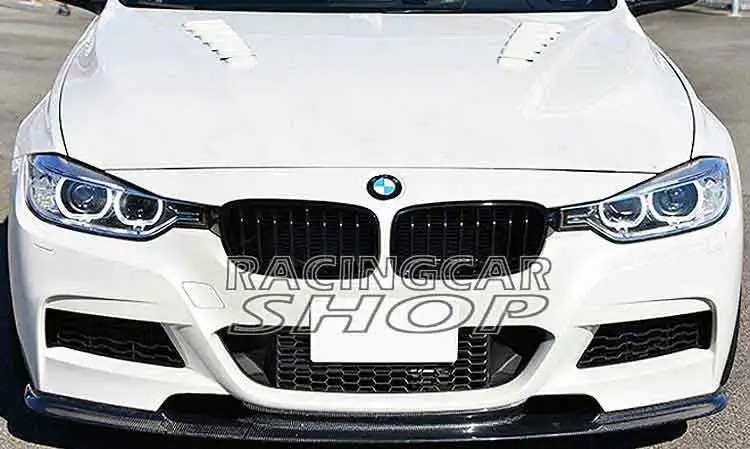 REAL CARBON FIBER FRONT LIP SPOILER FOR BMW F30 M-TECH 320i 328i 335i 2012UP B120