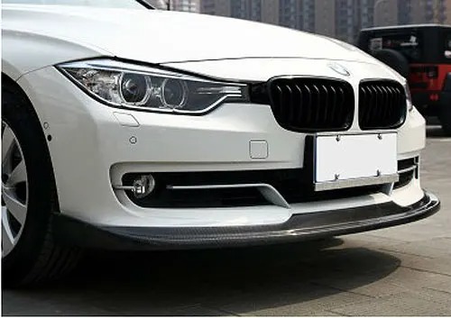 style REAL CARBON FIBER FRONT SPOILER SPLITTER FOR BMW F30 3-SERIES SEDAN 320i 328i .. 2012UP B125