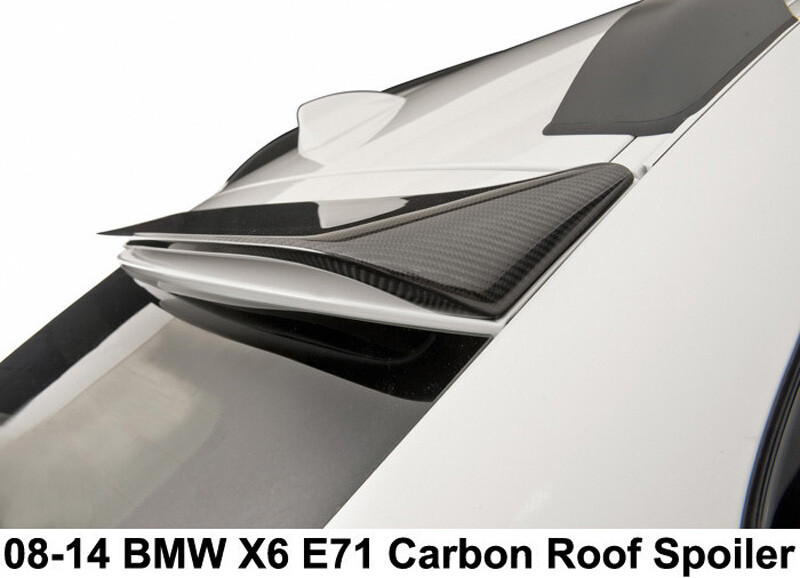 REAL CARBON FIBER ROOF LIP SPOILER Fit For BMW X6 E71 2008-2014