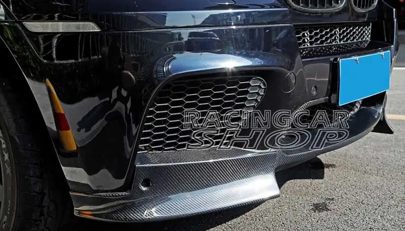 AK Style REAL CARBON FIBER FRONT LIP SPOILER SPLITTER for BMW E70 E71 X5M X6M 2008-2014 B144