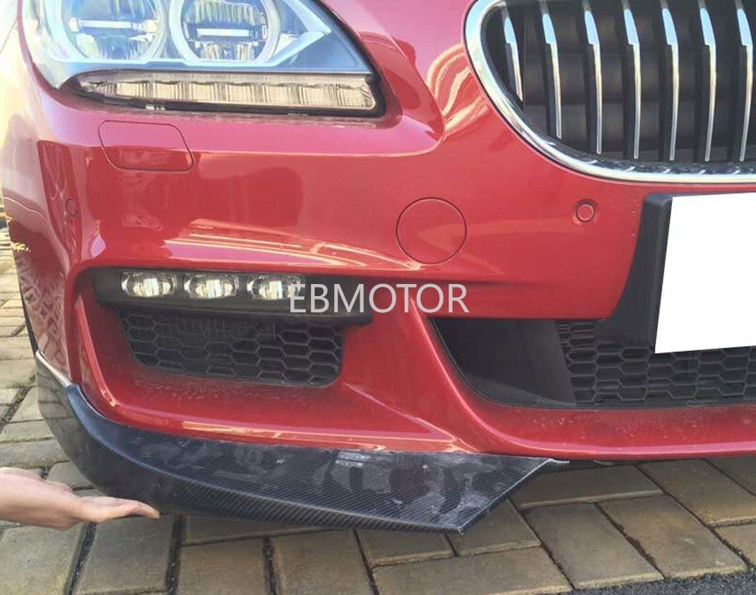 Fits BMW F06 F12 F13 650i MSport 12-18 Front Bumper Splitter Apron Carbon Fiber